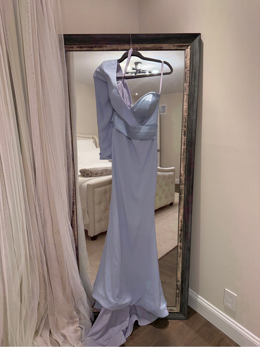 Portia and Scarlett One-Shoulder Light Lavender Gown